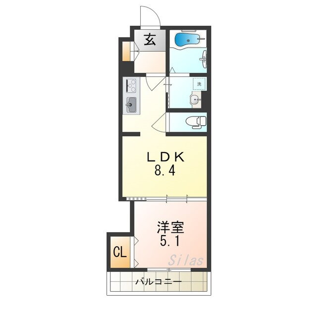 大阪府東大阪市友井４ 弥刀駅 1LDK アパート 賃貸物件詳細