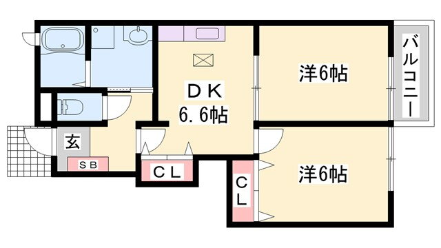 兵庫県西脇市野村町 西脇市駅 2DK アパート 賃貸物件詳細