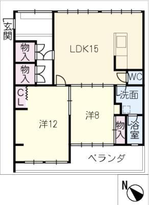 愛知県春日井市八事町１ 春日井駅 2LDK マンション 賃貸物件詳細