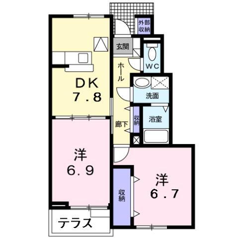 滋賀県愛知郡愛荘町石橋 愛知川駅 2DK アパート 賃貸物件詳細