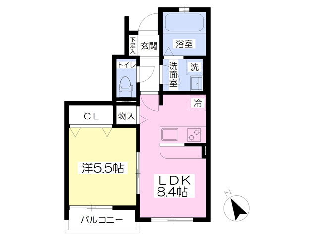 福島県郡山市富田町字天神林 郡山駅 1LDK アパート 賃貸物件詳細