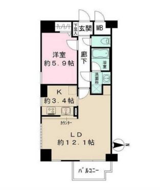 神奈川県川崎市中原区丸子通１ 新丸子駅 1LDK マンション 賃貸物件詳細
