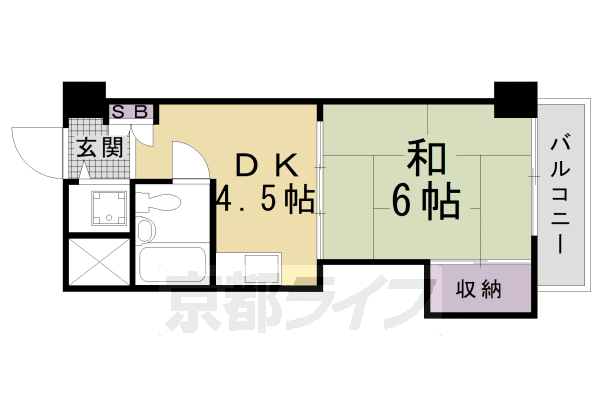 京都府京都市下京区材木町 京都駅 1DK マンション 賃貸物件詳細