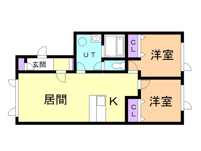 北海道旭川市春光六条２ 2LDK アパート 賃貸物件詳細