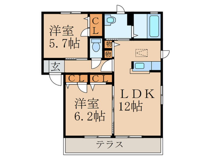福岡県田川郡川崎町大字池尻 池尻駅 2LDK アパート 賃貸物件詳細