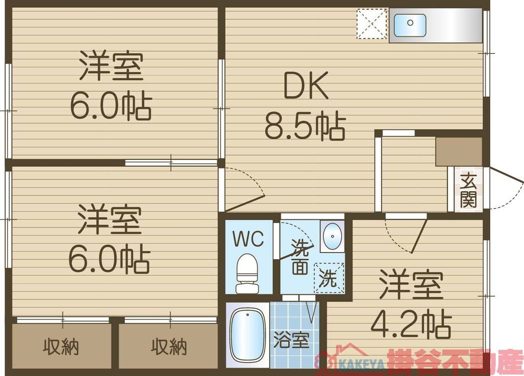 大阪府茨木市鮎川４ 茨木市駅 3DK アパート 賃貸物件詳細