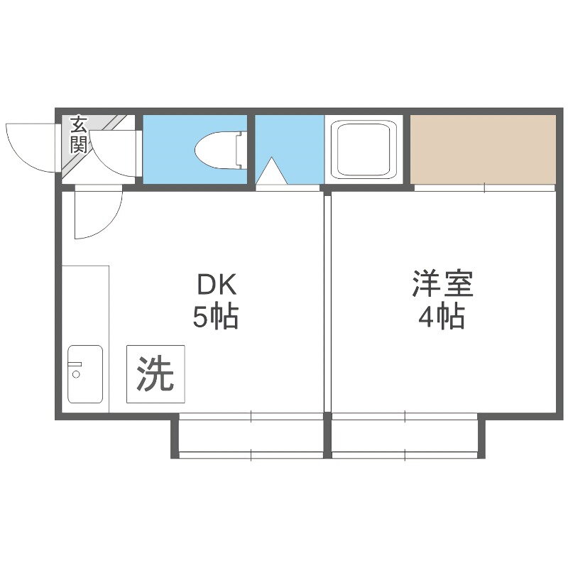 北海道札幌市白石区本郷通８丁目南 南郷７丁目駅 1DK アパート 賃貸物件詳細