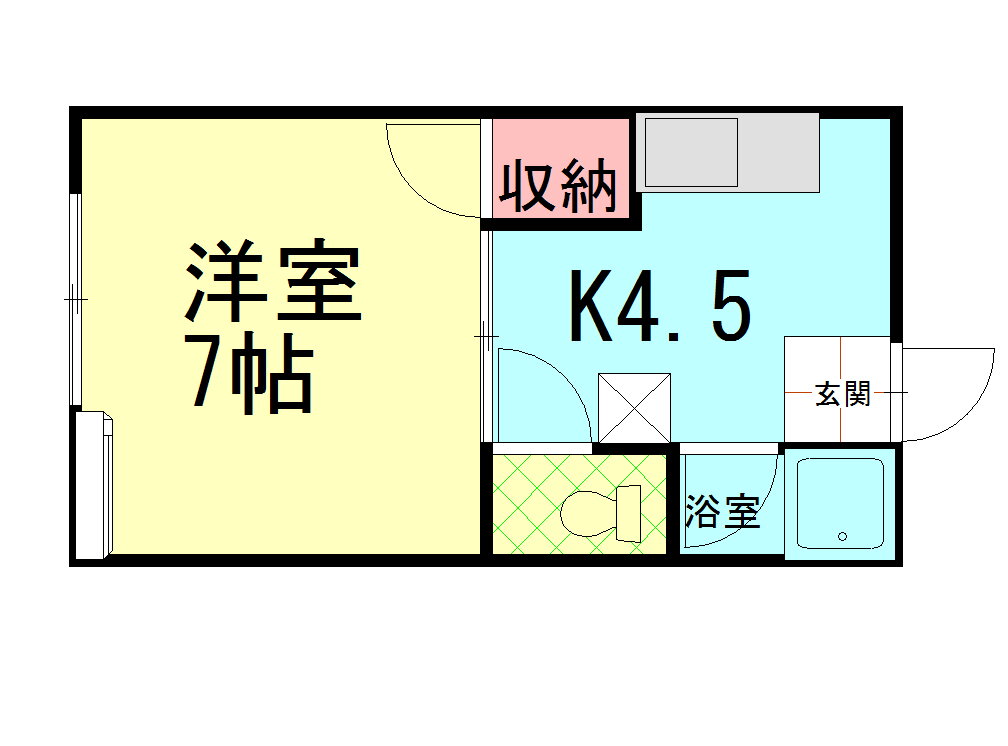 石川県野々市市高橋町 野々市工大前駅 1K アパート 賃貸物件詳細