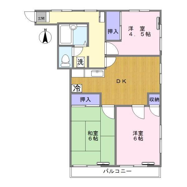 ルピナス４６７ 3階 3DK 賃貸物件詳細
