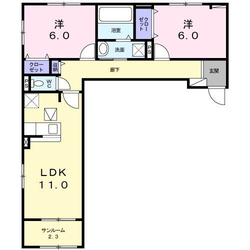 長野県上田市住吉 上田駅 2LDK アパート 賃貸物件詳細