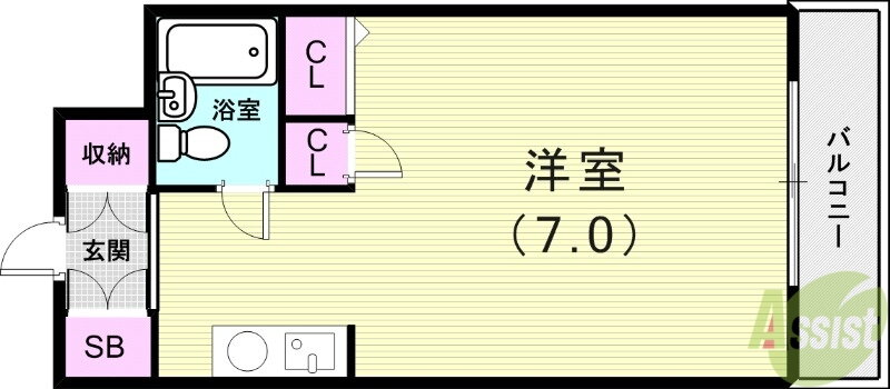 兵庫県神戸市西区伊川谷町有瀬 朝霧駅 1K マンション 賃貸物件詳細