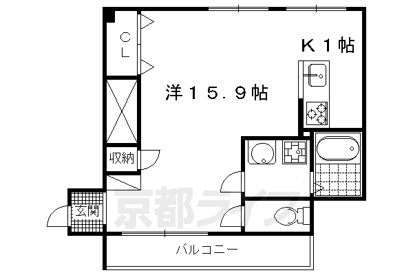 京都府京都市北区紫野東舟岡町 北大路駅 ワンルーム マンション 賃貸物件詳細