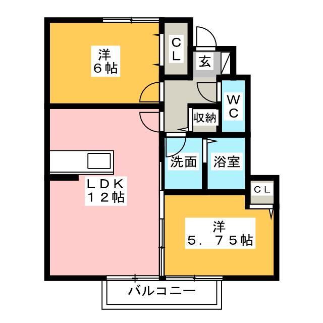 愛知県海部郡大治町大字北間島字大道 2LDK アパート 賃貸物件詳細
