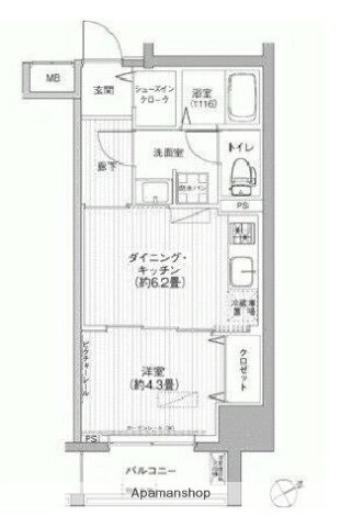 ワイズ柳橋 6階 1DK 賃貸物件詳細