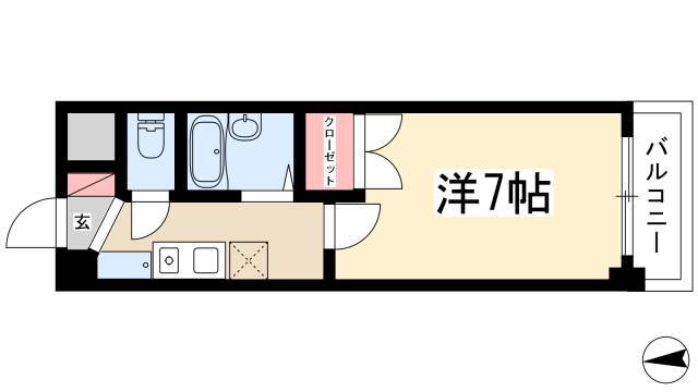 アピテ相川 2階 1K 賃貸物件詳細