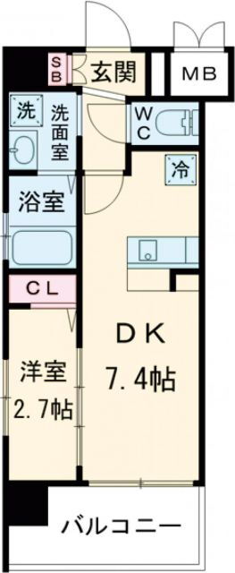 アクアプレイス京都西院ＩＩ 5階 1DK 賃貸物件詳細