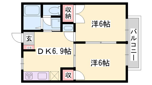 兵庫県たつの市龍野町日飼 本竜野駅 2DK アパート 賃貸物件詳細