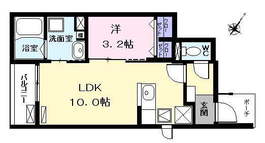 愛知県名古屋市西区あし原町 中小田井駅 1LDK アパート 賃貸物件詳細