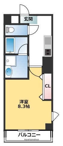 徳島県徳島市大道３ 二軒屋駅 1K マンション 賃貸物件詳細