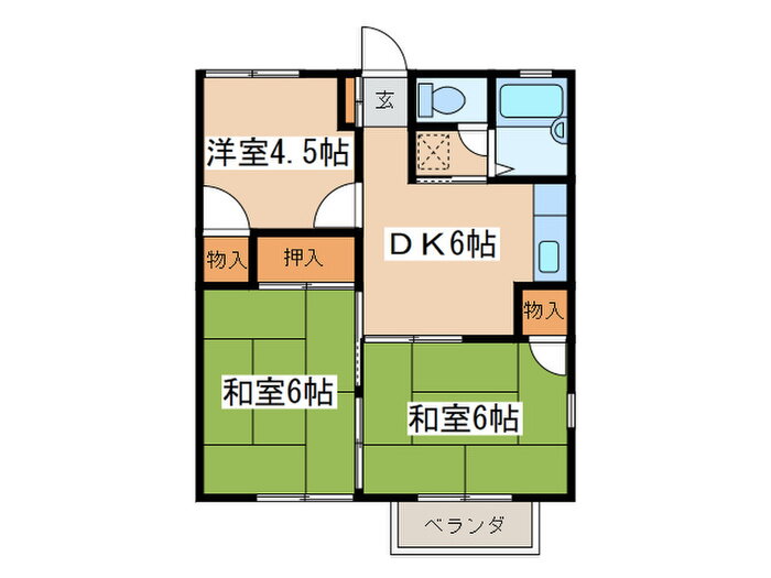 神奈川県相模原市緑区二本松１ 橋本駅 3DK アパート 賃貸物件詳細