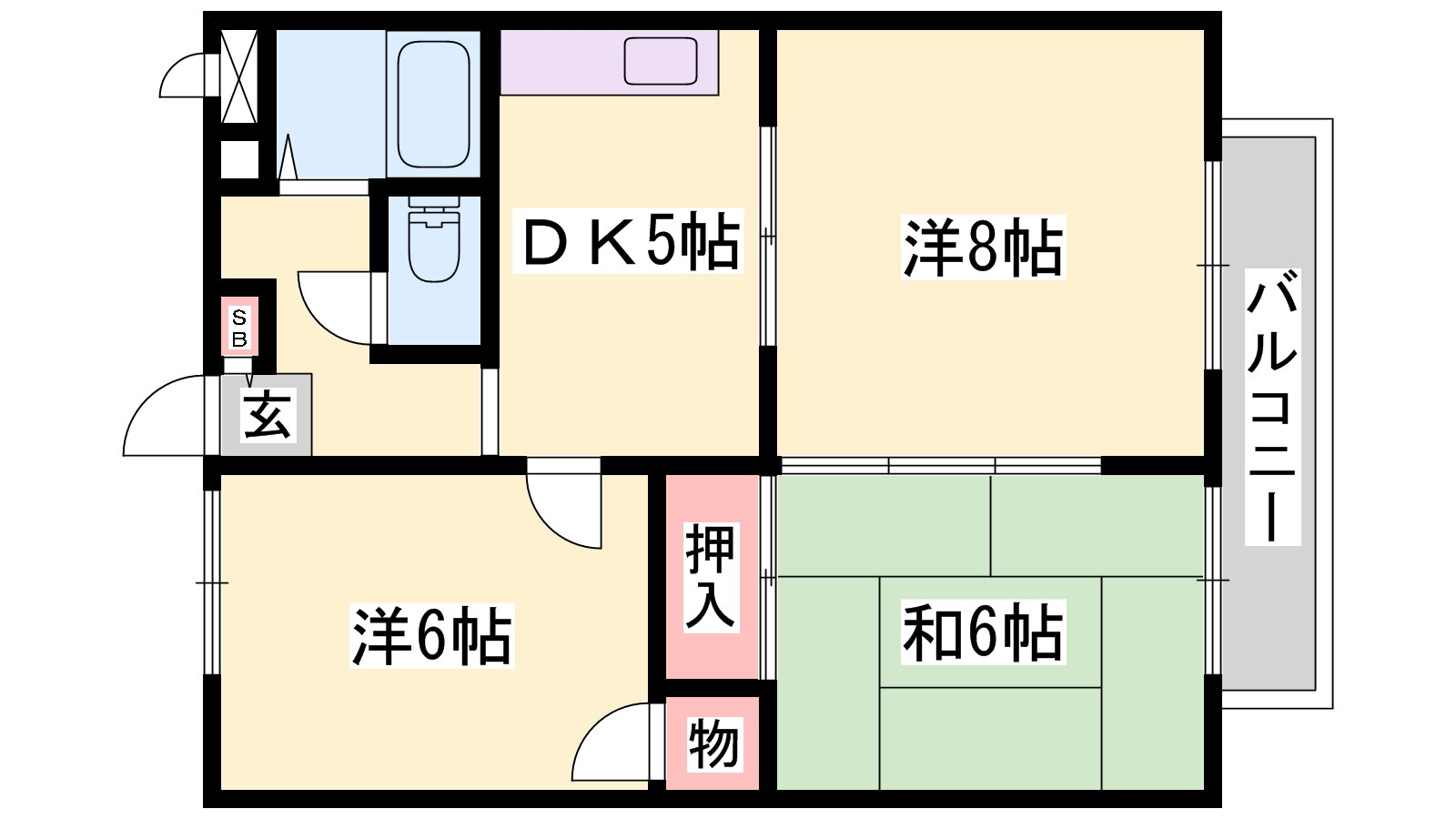 兵庫県加古川市別府町新野辺 別府駅 3DK マンション 賃貸物件詳細