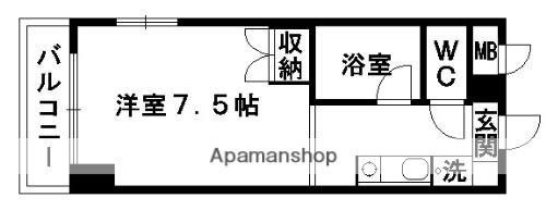 リベルテ水前寺北 4階 ワンルーム 賃貸物件詳細