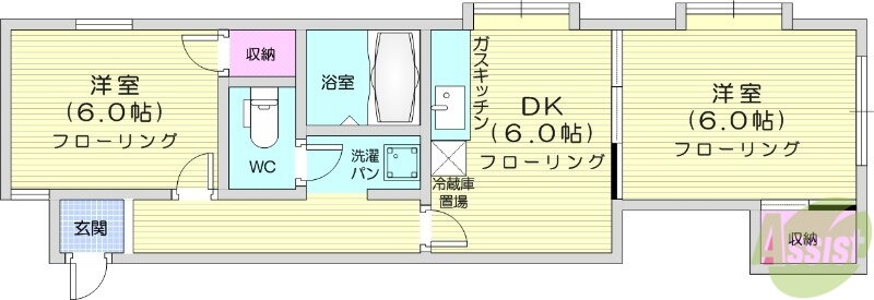 宮城県仙台市青葉区小田原８ 東照宮駅 2DK アパート 賃貸物件詳細