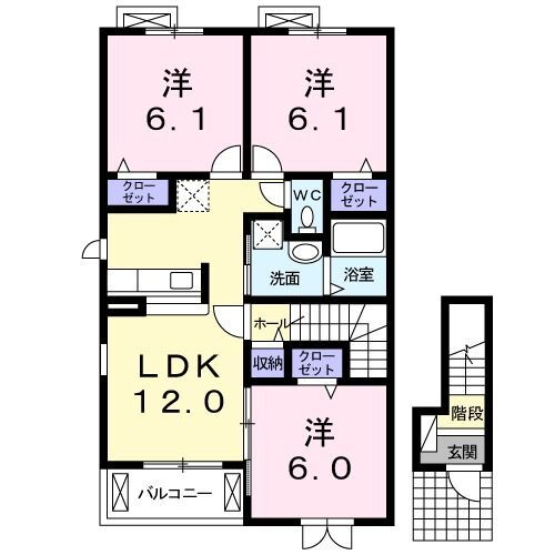 茨城県日立市東滑川町１ 日立駅 3LDK アパート 賃貸物件詳細