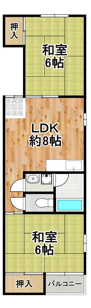大阪府大阪市此花区四貫島２ 千鳥橋駅 2LDK マンション 賃貸物件詳細