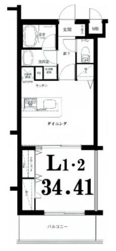 神奈川県横浜市神奈川区松見町４ 妙蓮寺駅 1DK マンション 賃貸物件詳細