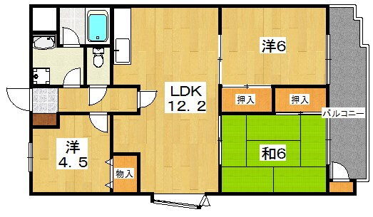 大阪府枚方市西船橋２ 樟葉駅 3LDK マンション 賃貸物件詳細