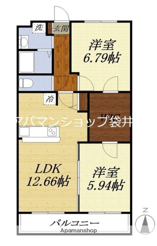 静岡県袋井市愛野 袋井駅 2LDK マンション 賃貸物件詳細