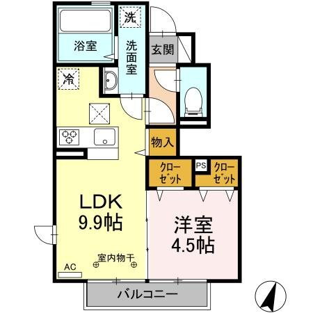 東京都日野市栄町４ 日野駅 1LDK アパート 賃貸物件詳細