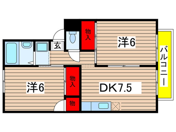 千葉県千葉市中央区道場南１ 千葉駅 2DK アパート 賃貸物件詳細