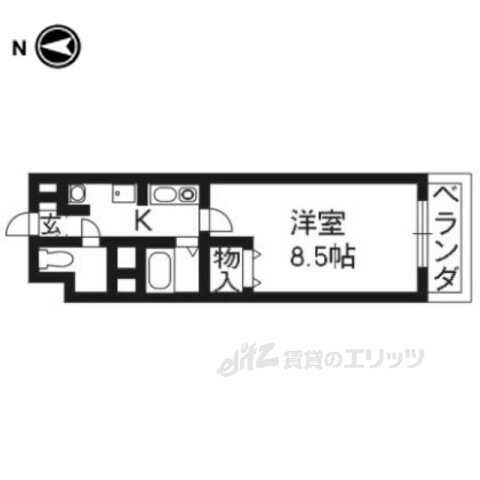 京都府長岡京市長岡１ 長岡天神駅 1K マンション 賃貸物件詳細