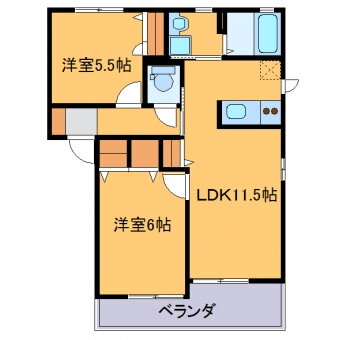 パストラル　Ｂ１０１ 1階 2LDK 賃貸物件詳細