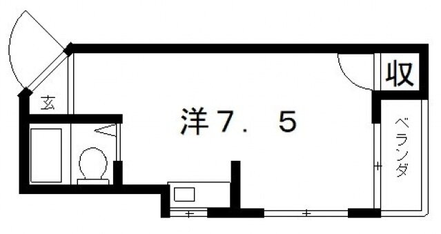 第二木田ハイツ 3階 ワンルーム 賃貸物件詳細