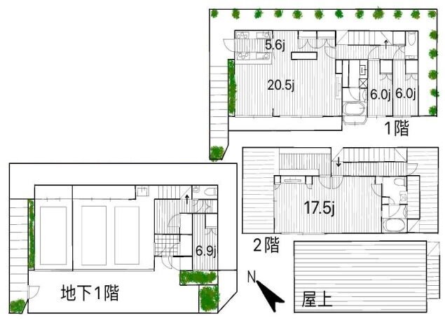 東京都大田区田園調布５ 田園調布駅 4LDK 一戸建て 賃貸物件詳細