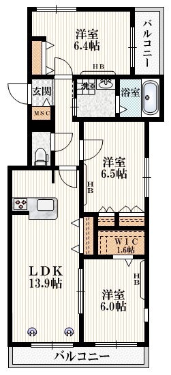 東京都中野区鷺宮１ 都立家政駅 3LDK マンション 賃貸物件詳細