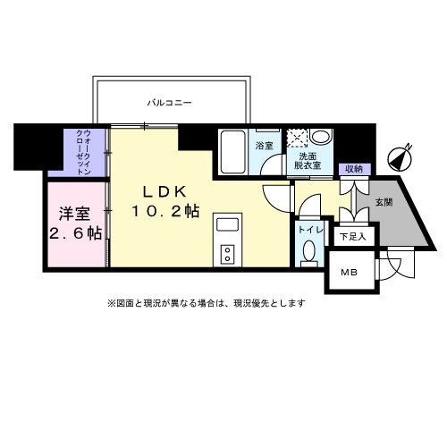 福岡県福岡市博多区美野島１ 渡辺通駅 1LDK マンション 賃貸物件詳細