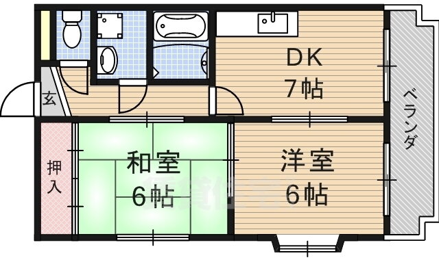 京都府宇治市五ケ庄梅林 黄檗駅 2DK マンション 賃貸物件詳細