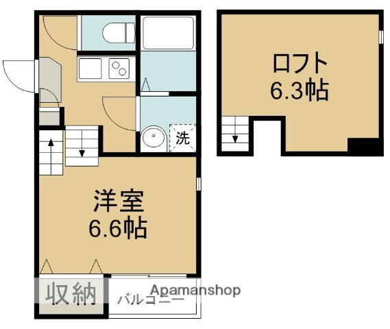 宮城県仙台市宮城野区福田町２ 福田町駅 1K アパート 賃貸物件詳細