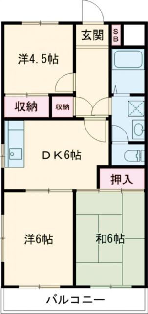 東京都福生市大字福生二宮 牛浜駅 3DK マンション 賃貸物件詳細
