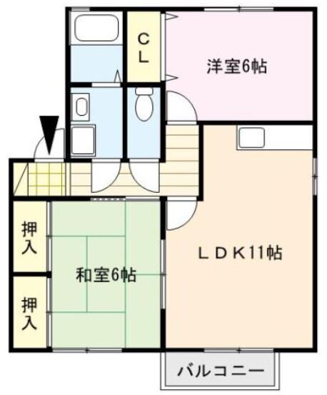 福岡県久留米市上津町 荒木駅 2LDK アパート 賃貸物件詳細