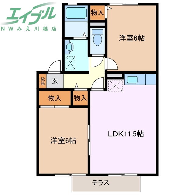 三重県四日市市富田３ 富田駅 2LDK アパート 賃貸物件詳細