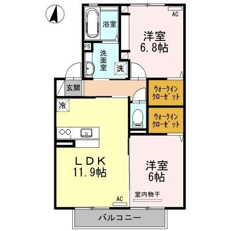 長崎県大村市富の原１ 大村駅 2LDK アパート 賃貸物件詳細