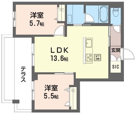 東京都豊島区北大塚３ 大塚駅 2LDK マンション 賃貸物件詳細