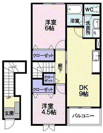 山形県山形市江俣４ 東金井駅 2DK アパート 賃貸物件詳細