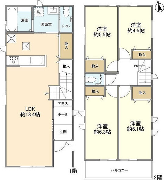 神奈川県川崎市麻生区高石４ 百合ヶ丘駅 4LDK 一戸建て 賃貸物件詳細