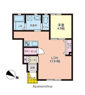 富山県富山市松若町 粟島（大阪屋前）駅 1LDK アパート 賃貸物件詳細